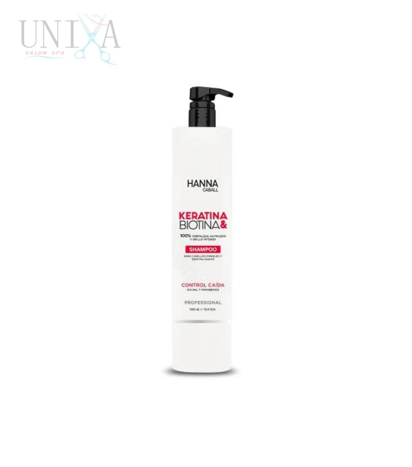 Shampoo y Acondicionador Keratina Biotina x 1L Hanna Caball - Imagen 3