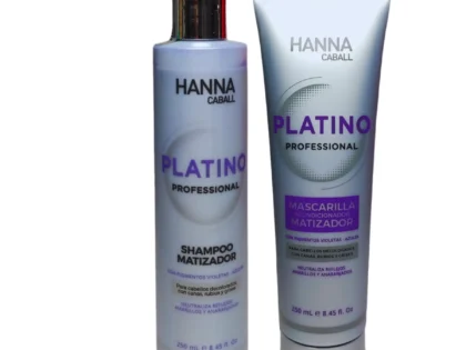 Kit Shampoo + Mascarilla Acondicionador Platino 250ml Hanna Caball